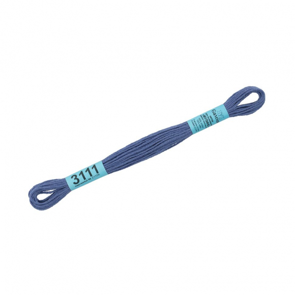 Нитки для вышивания Gamma мулине (3071-3172) 100% хлопок 24 x 8 м цв.3111 серо-сиреневый