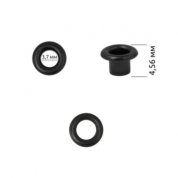 Люверсы сталь New Star №1,7 (? 3,7мм, h 4,56мм) цв.оксид уп.500шт