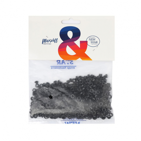 Люверсы сталь New Star №1,7 (? 3,7мм, h 4,56мм) цв.оксид уп.500шт