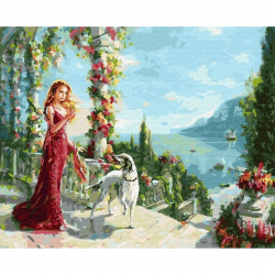 Картина по номерам с цветной схемой на холсте Molly арт.KK0707 Дандорф О. Весна 40х50 см