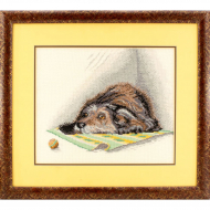 132904_Вышитая картина "Где же хозяин?"