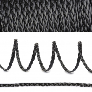 Шнур плоский матовый (иск.кожа) TBY.LTRM05.1 05мм цв.черный уп.50м