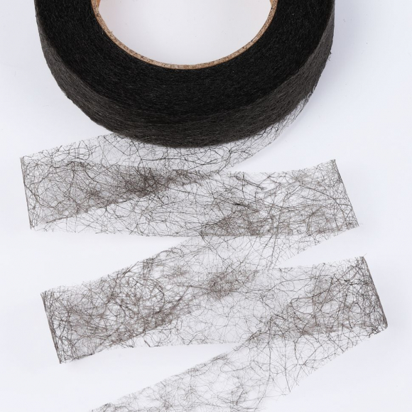 Паутинка Idealtex 20мм цв.черный 23 г/м? рул.25м