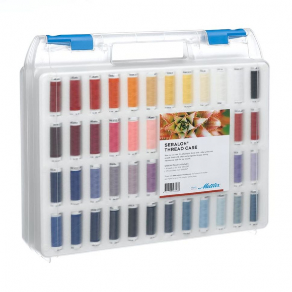 176768_Набор с нитками Seralon в пластиковом кейсе, 96 катушек 176768_Набор с нитками Seralon в пластиковом кейсе, 96 катушек
