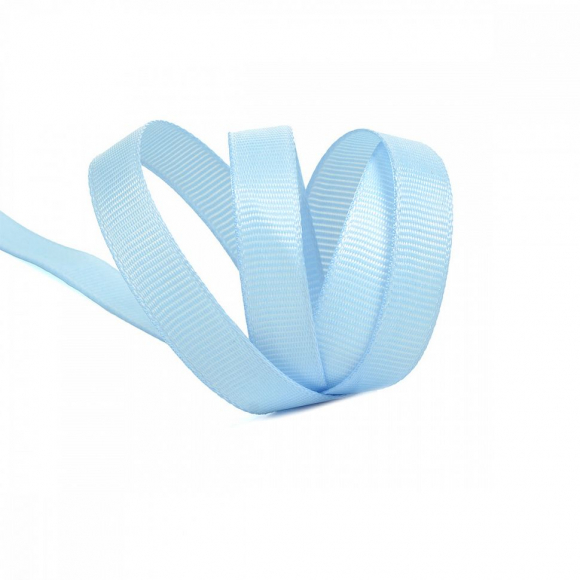 Лента Ideal репсовая в рубчик шир.10мм цв. S351 голубой уп.27,42м