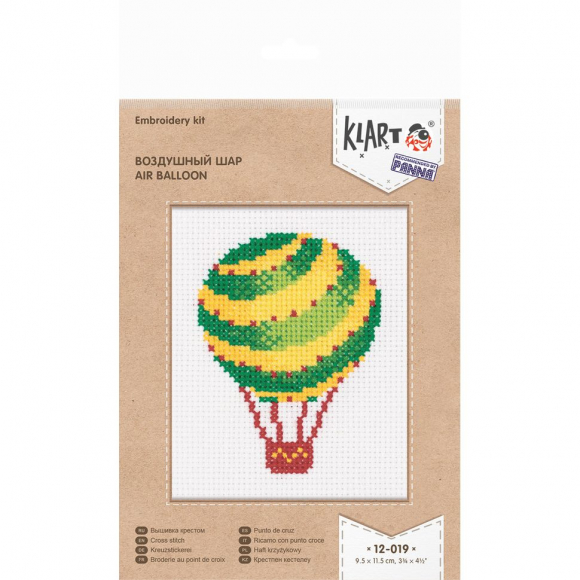Набор для вышивания KLART арт. 12-019 Воздушный шар 9,5х11,5 см