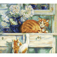 Набор для вышивания РТО арт.M482 Рыжие проказники 35х30 см