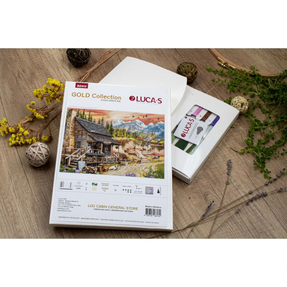 Набор для вышивания LUCA-S арт. B2413 Деревянный коттедж 47х34 см Набор для вышивания LUCA-S арт. B2413 Деревянный коттедж 47х34 см