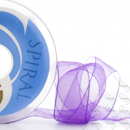 Лента органза SAFISA 39 мм, 25 м, цвет 139, сиреневый яркий