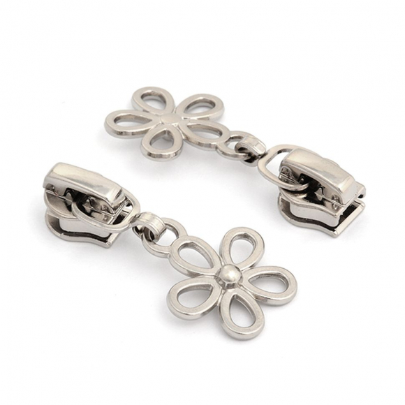 Замок MaxZipper автомат СП#5 D1 цв.никель уп.10шт Замок MaxZipper автомат СП#5 D1 цв.никель уп.10шт