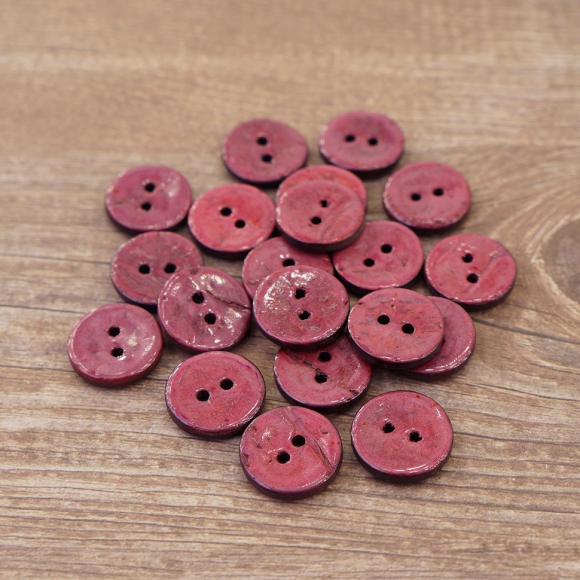 Пуговицы CONCEPT, размер 24, кокос, цвет COL.11 розовый