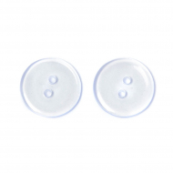 Пуговицы пластик TBY BT цв.прозрачный 16L-10мм, 2 прокола, 1000 шт