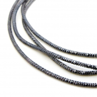 Канитель трунцал мягкая, фигурная арт.KAN/MN1-23 глянец, цв.серый уп.100 г