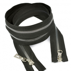Молния MaxZipper трактор №8 2 замка TT2, 110см, цв.черн/серебро уп.10шт