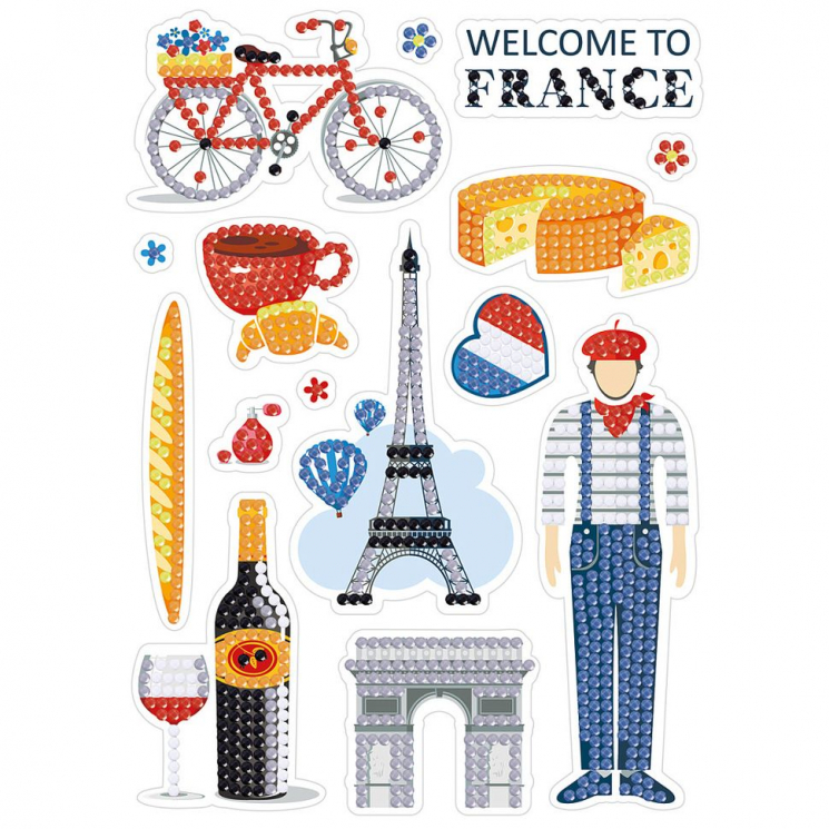 Кристальная мозаика ФРЕЯ арт.ALVN-110 Франция (наклейки) 14х19,5 см
