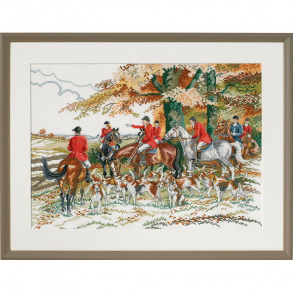 125912_Набор для вышивания "Охота на лис"