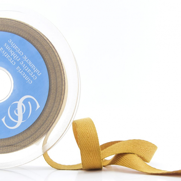 Тесьма киперная SAFISA, 15 мм, 25 м, цвет 54, горчичный