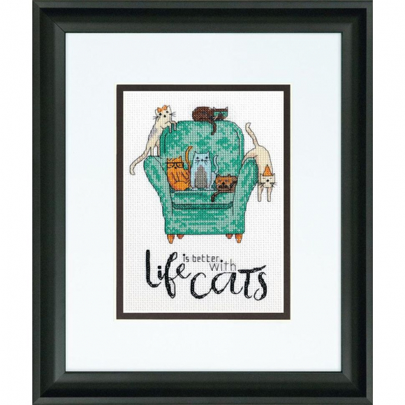 181973_Набор для вышивания:"Играющие кошечки"