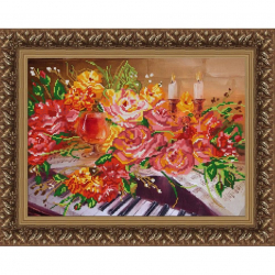 Рисунок на ткани (Бисер) КОНЁК арт. 9746 Соната 29х39 см