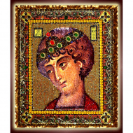 90150_Набор для вышивания хрустальными бусинами с золотным шитьем "Святой Георгий Победоносец"