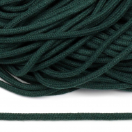 Шнур круглый х/б 05мм с наполнителем TW цв.019 т.зеленый уп.100 м