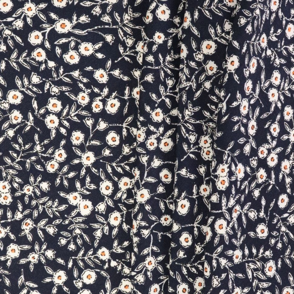 Ткань Штапель 90 г/м? 100% вискоза шир.145 см арт.Р.20540.03 цв.03 синий уп.45м