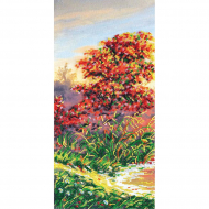 Набор для вышивания бисером АБРИС АРТ арт. AB-412 Осенние зарисовки-1 20х43 см