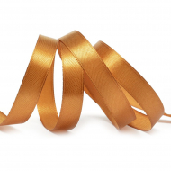 Лента атласная 12мм цв.3128 т.золото IDEAL уп.27,4 м