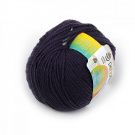 Пряжа для вязания ПЕХ Детский каприз тёплый (50% мериносовая шерсть, 50% фибра) 10х50г/125м цв.484 баклажан