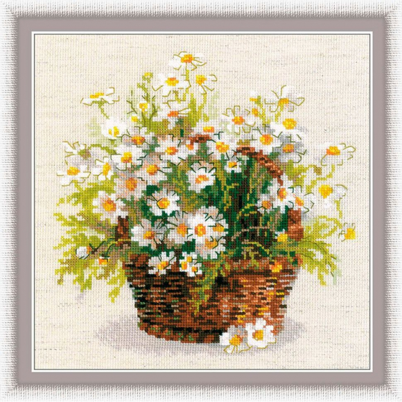 Набор для вышивания РИОЛИС арт.1478 Русские ромашки 25х25 см Набор для вышивания РИОЛИС арт.1478 Русские ромашки 25х25 см
