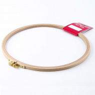 3973_Пяльцы круглые с замком, высота обода 8 мм, диаметр 25 см