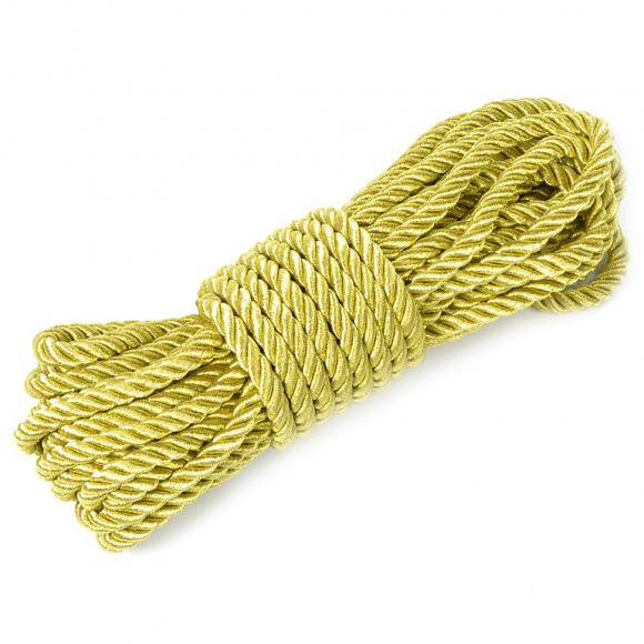 Шнур витой мебельный арт.SHDV023 8мм уп.10м золото Шнур витой мебельный арт.SHDV023 8мм уп.10м золото