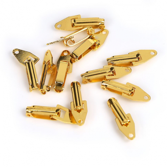 Застежка  MAGIC 4 HOBBY арт.MH.111921-1 цв. золото 13х3 мм уп.20шт