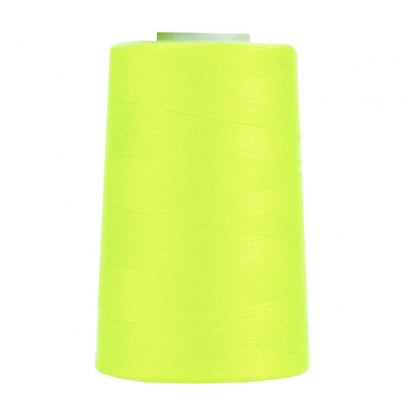 Нитки швейные 40/2 полиэстер 5000 ярд цв.627 лимонный (неон) MAX