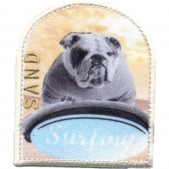 Термоаппликация HKM "Бульдог и серфинг"