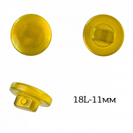 Пуговицы пластик арт.TBY.383.11.PY цв.желтый перламутр, 18L-11мм, на ножке, 200шт