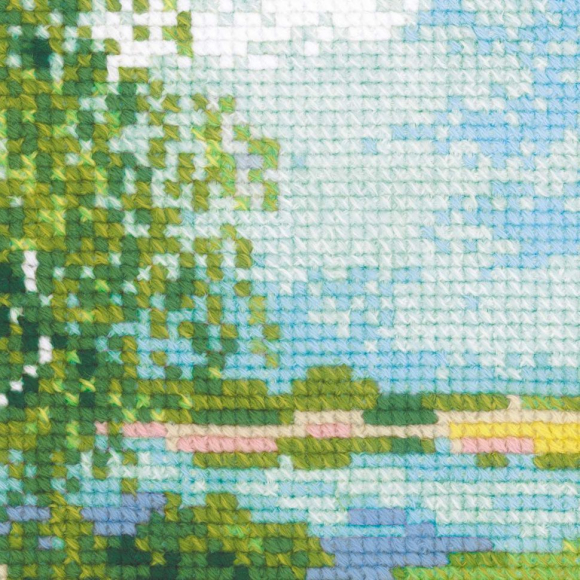 Набор для вышивания РИОЛИС арт.1604 Тропинка к пруду 30х24 см