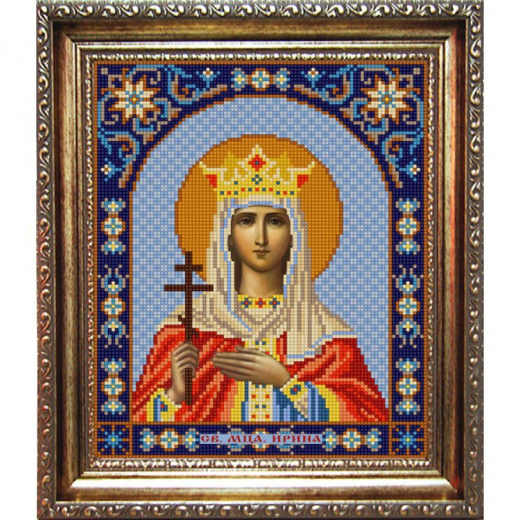 Рисунок на ткани (Бисер) КОНЁК арт. 9302 Святая Ирина 20х25 см