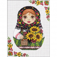 Набор для вышивания PANNA арт. NM-1791 Русская матрешка. Осень 22х29 см