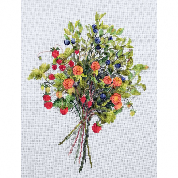 Набор для вышивания МАРЬЯ ИСКУСНИЦА арт.04.009.22 Ягодный букет 20х27 см
