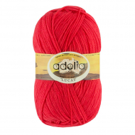Пряжа ADELIA LUCAS (70% шерсть, 30% акрил) 5х100г/218м цв.24 св.красный