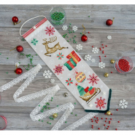 Набор для вышивания МАРЬЯ ИСКУСНИЦА арт.21.003.11 Вымпел Зимнее новогоднее 14х46 см