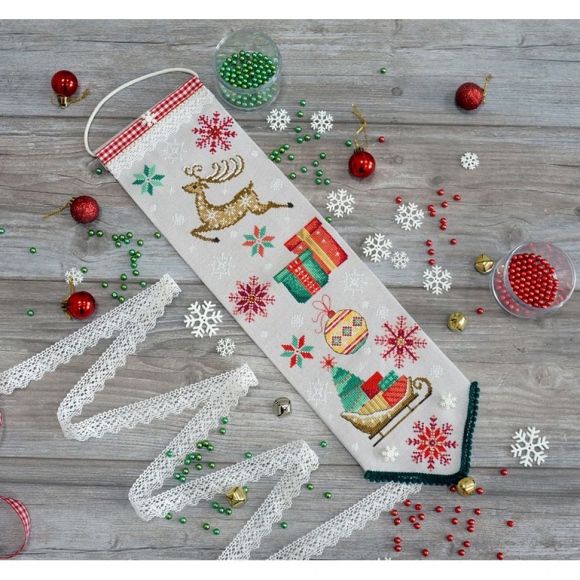 Набор для вышивания МАРЬЯ ИСКУСНИЦА арт.21.003.11 Вымпел Зимнее новогоднее 14х46 см Набор для вышивания МАРЬЯ ИСКУСНИЦА арт.21.003.11 Вымпел Зимнее новогоднее 14х46 см