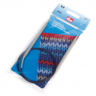 211364 PRYM Спицы круговые для вязания с гибкой фиолетовой леской 5.5мм 80см алюминий уп.1шт