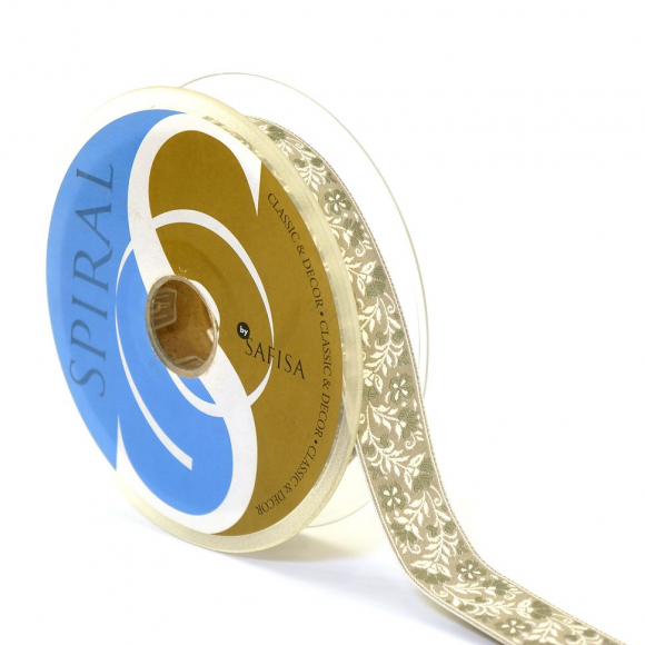 Лента из тканого жаккарда SAFISA, 25 мм, 15 м, цвет 03