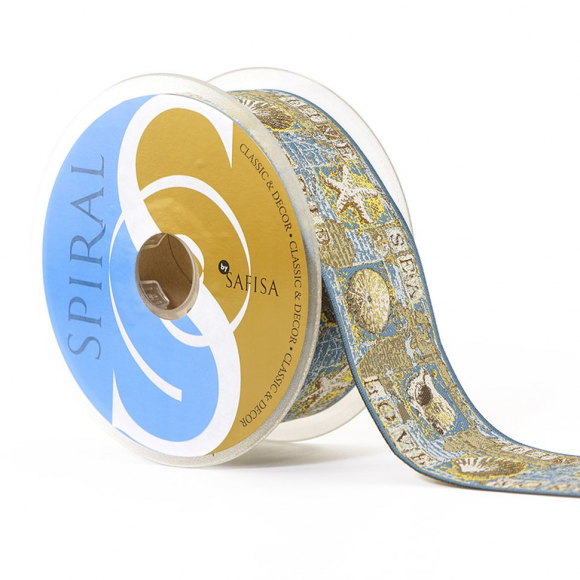 109413_Лента жаккард SAFISA, 50 мм, 15 м, цвет 01