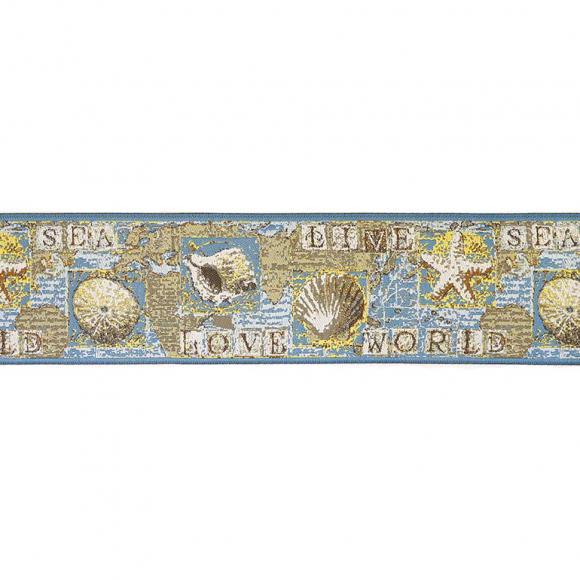 109413_Лента жаккард SAFISA, 50 мм, 15 м, цвет 01