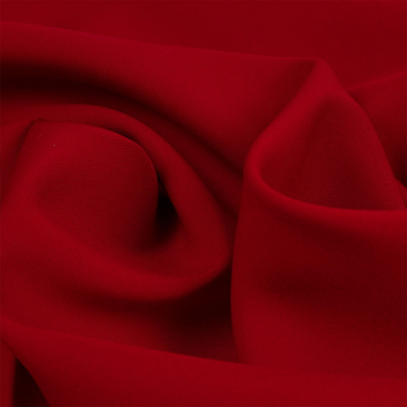 Ткань Габардин кач-во Фухуа 180 г/м? 100% полиэстер шир.150 см арт.TBY.Gbf.24102.7 цв.07 красный рул.25м