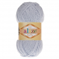 Пряжа для вязания Ализе Softy (100% микрополиэстер) 5х50г/115м цв.416 серый