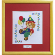 91264_Вышитая картина "Клоун"